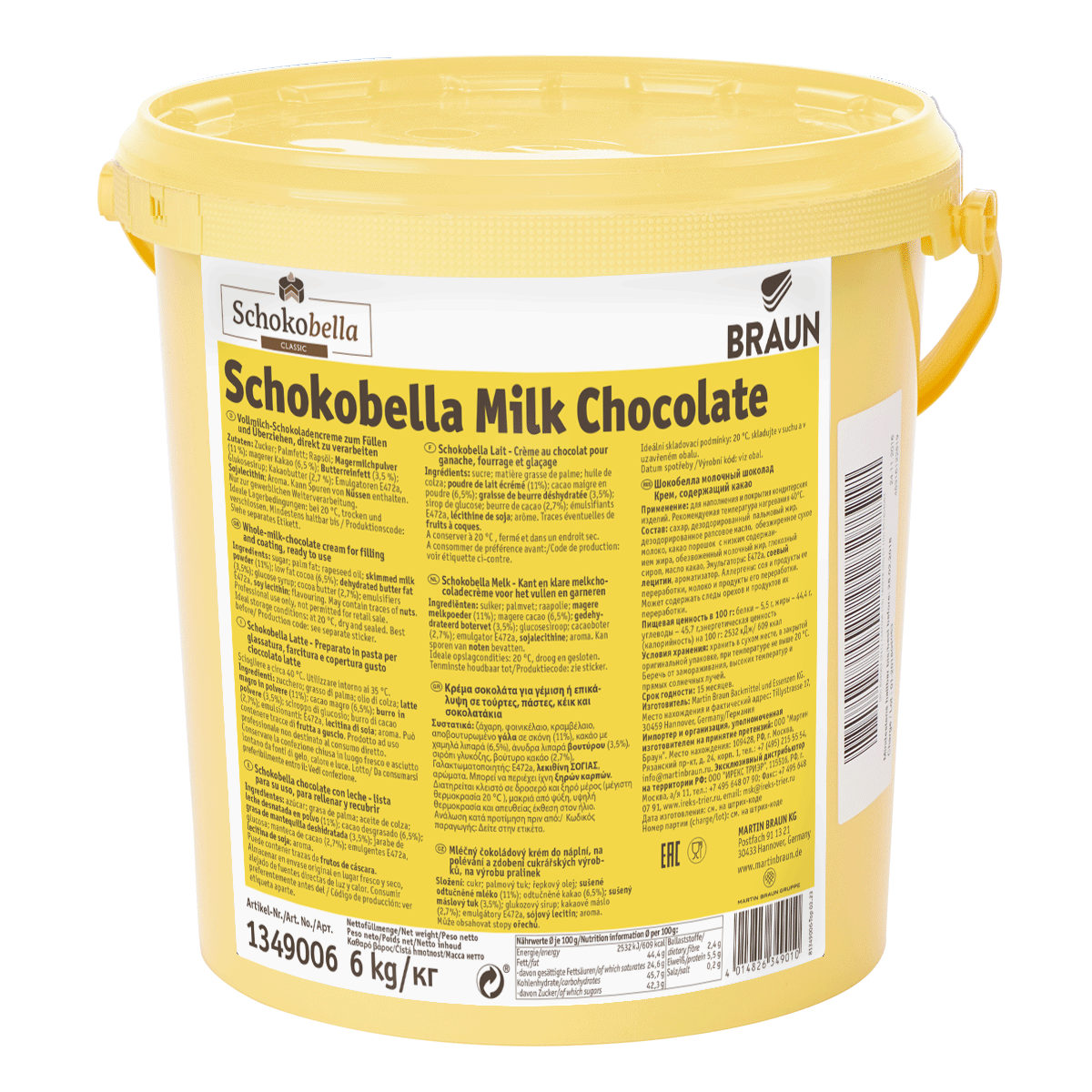 Schokobella Vollmilch RSPO SG/RA MB cocoa